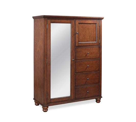 Emery Park  -  Cambridge Chiffarobe in Brown Cherry Finish  - ICB-459-BCH-1 veiw 1