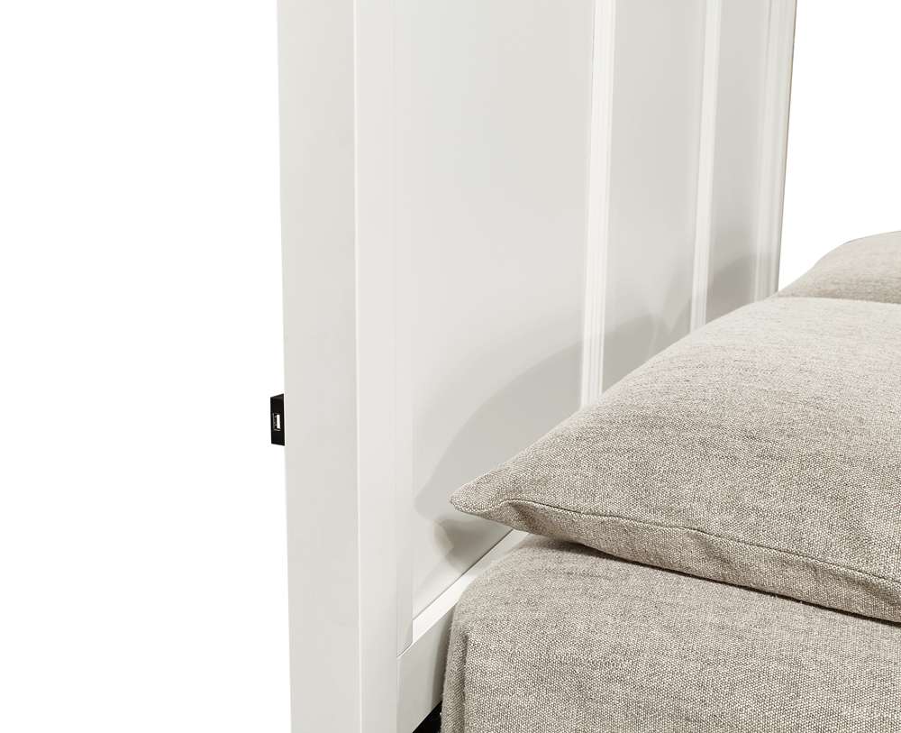 Emery Park - Cambridge King Panel Storage Bed in White Finish veiw 4