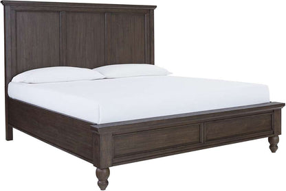Emery Park - Cambridge Queen Non Storage Panel Bed in Cracked Pepper Finish veiw 1