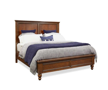 Emery Park - Cambridge Queen Panel Bed in Brown Cherry Finish veiw 1