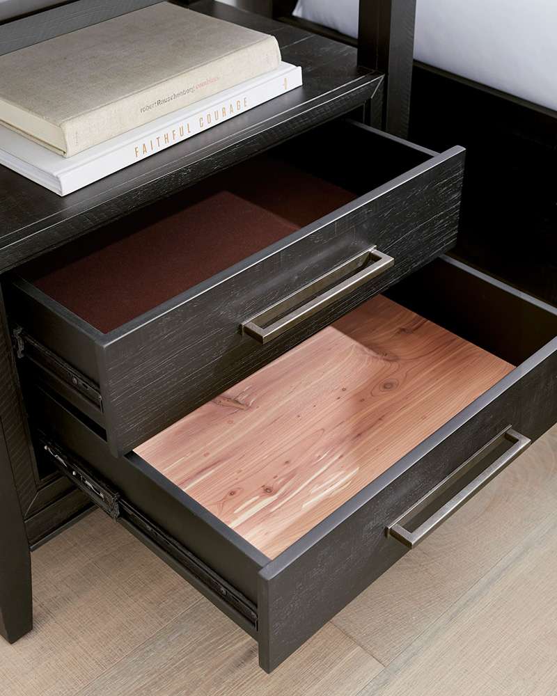 Emery Park - Camden 2 Drawer Nightstand in Domino Finish - I631-450 veiw 3