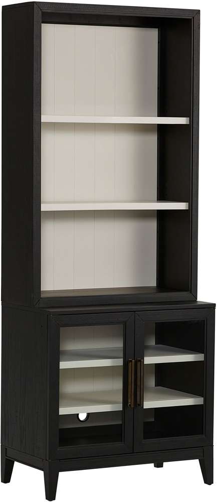 Emery Park - Camden Display Case in Domino Finish veiw 1