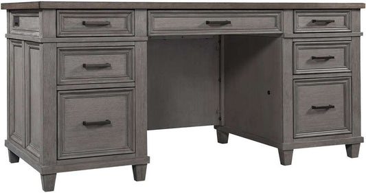 Emery Park - Caraway 66in Executive Desk in Aged Slate Finish - I248-303-SLT-1 veiw 1