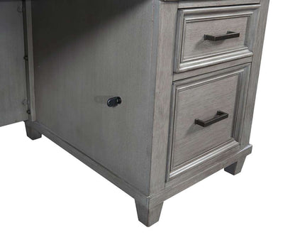 Emery Park - Caraway 66in Executive Desk in Aged Slate Finish - I248-303-SLT-1 veiw 4