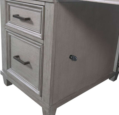 Emery Park - Caraway 66in Executive Desk in Aged Slate Finish - I248-303-SLT-1 veiw 5