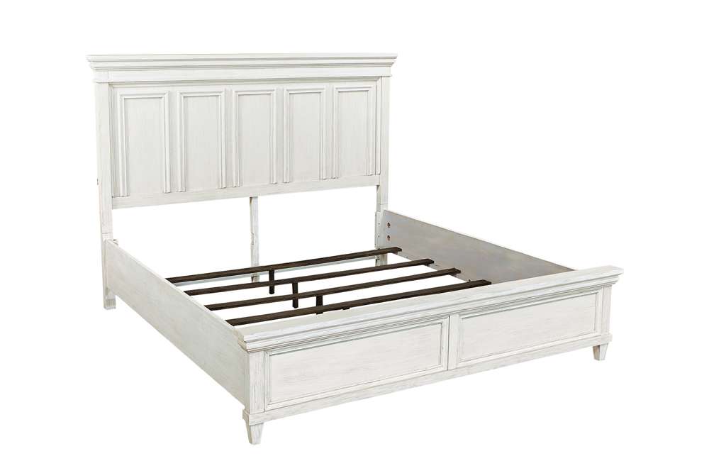 Emery Park - Caraway Cal King Panel Bed in Aged Ivory Finish veiw 3