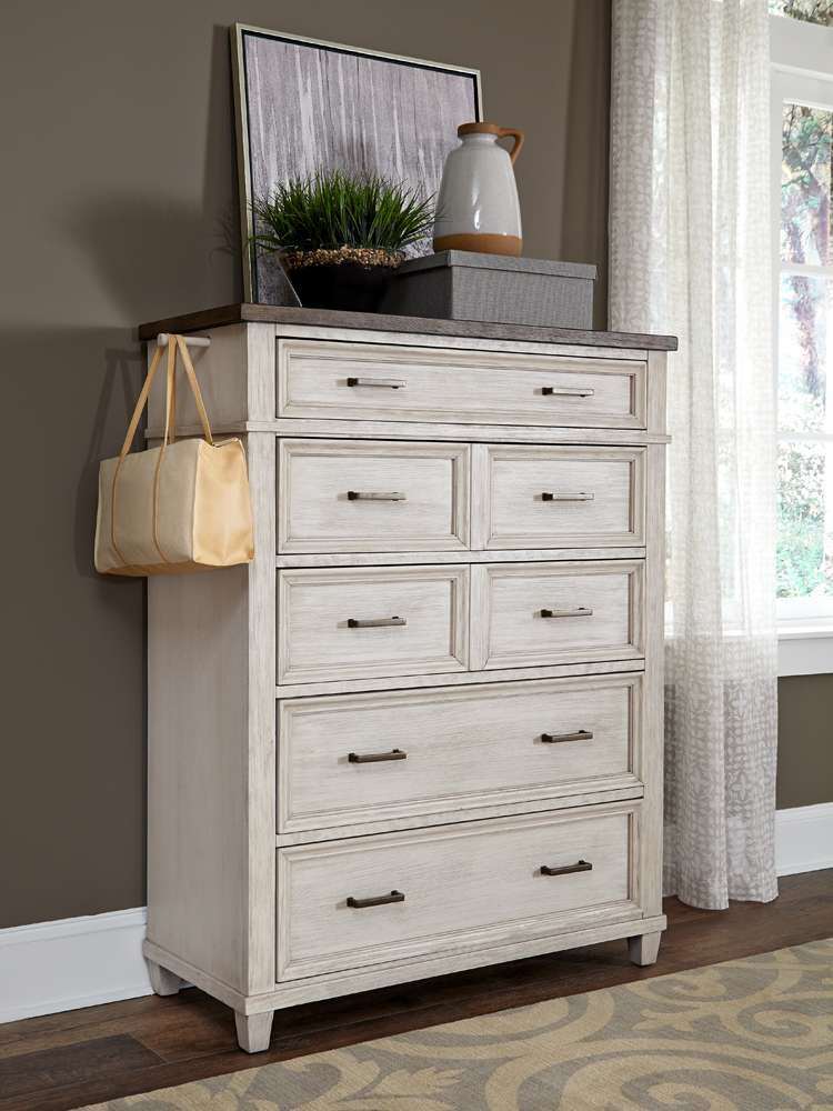 Emery Park  -  Caraway Chest in Aged Ivory Finish  - I248-456-2 veiw 6