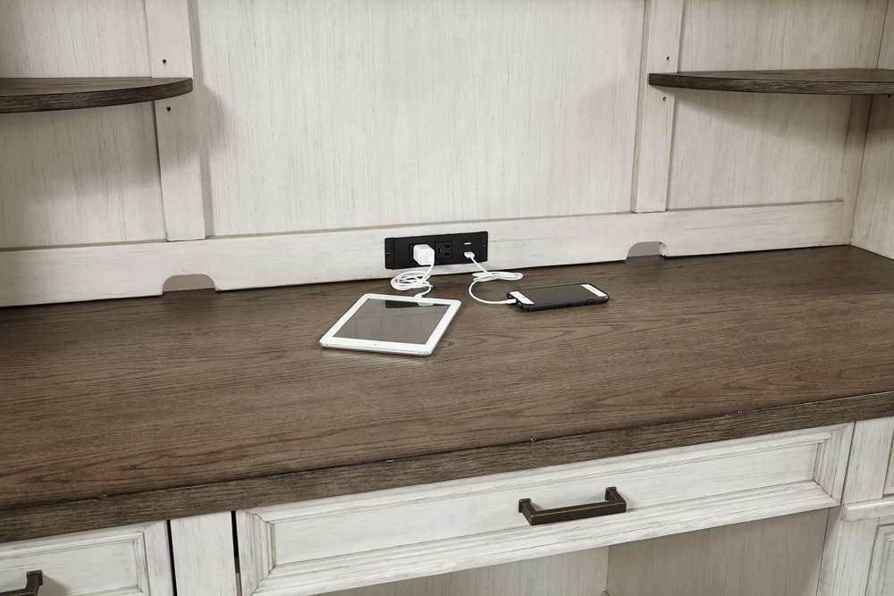 Emery Park - Caraway Credenza Desk in Aged Ivory Finish - I248-316-1 veiw 3
