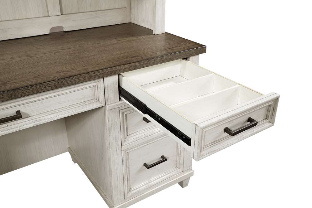 Emery Park - Caraway Credenza Desk in Aged Ivory Finish - I248-316-1 veiw 4