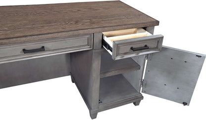 Emery Park - Caraway Credenza Desk in Aged Slate Finish - I248-316-SLT-1 veiw 3