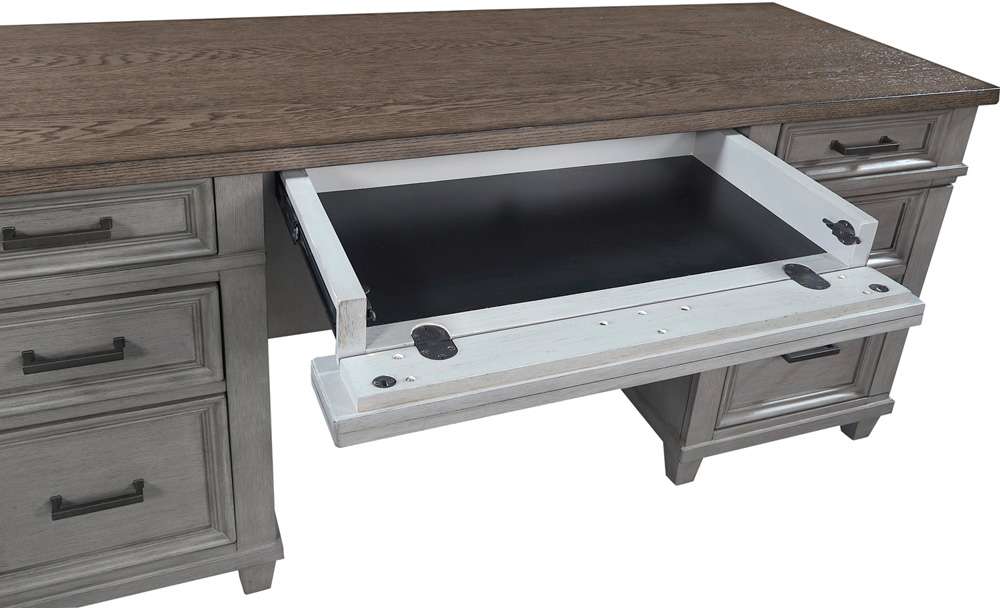 Emery Park - Caraway Credenza Desk in Aged Slate Finish - I248-316-SLT-1 veiw 4