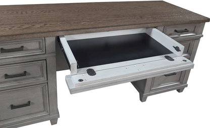 Emery Park - Caraway Credenza Desk in Aged Slate Finish - I248-316-SLT-1 veiw 4