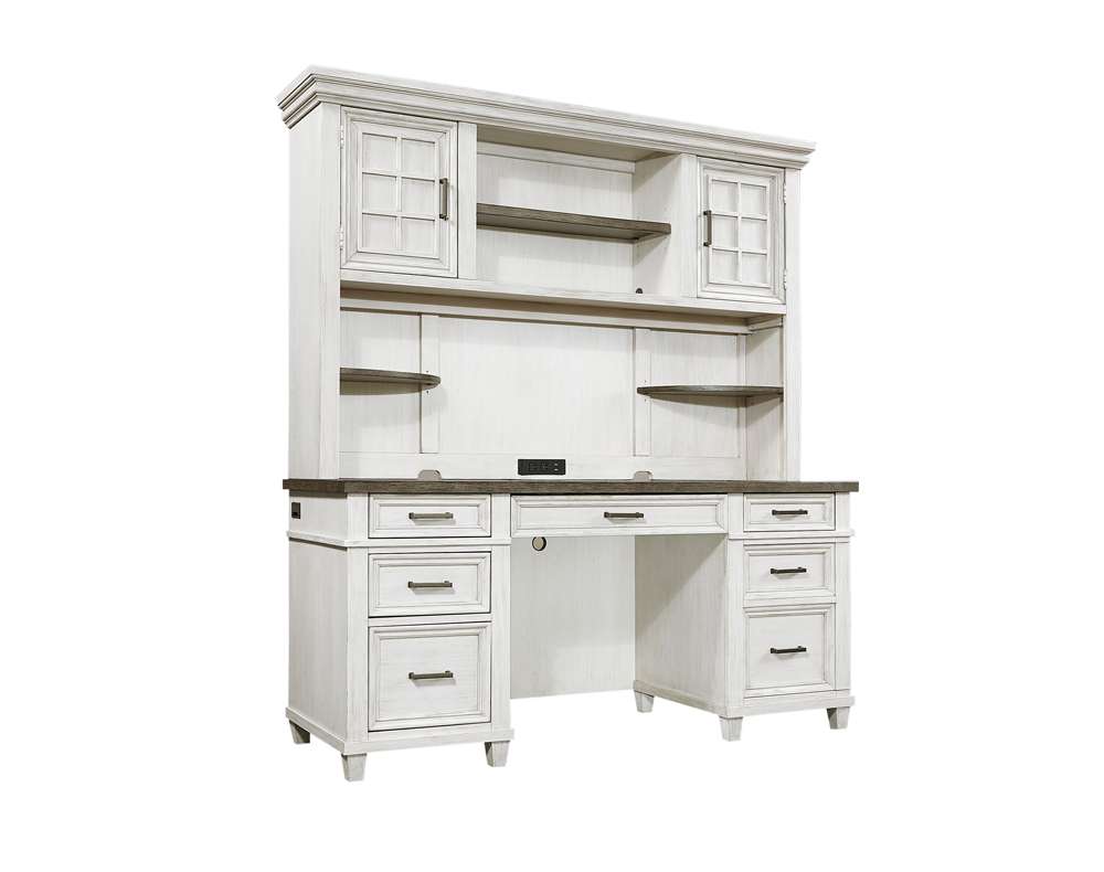 Emery Park - Caraway Credenza & Hutch in Aged Ivory Finish veiw 1