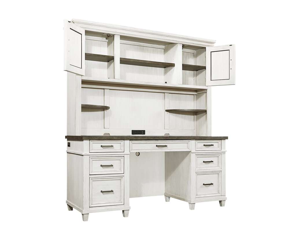 Emery Park - Caraway Credenza & Hutch in Aged Ivory Finish veiw 2