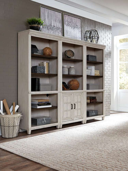 Emery Park - Caraway Door Bookcase in Aged Ivory Finish - I248-332-1 veiw 2