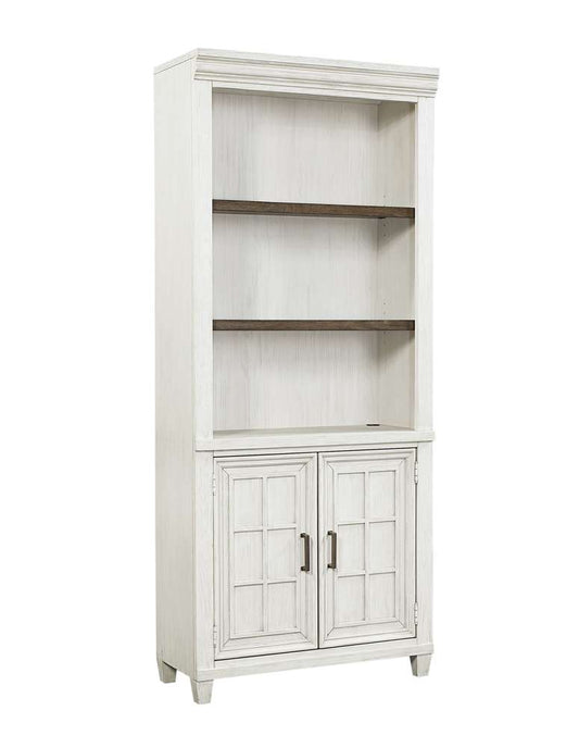 Emery Park - Caraway Door Bookcase in Aged Ivory Finish - I248-332-1 view 1