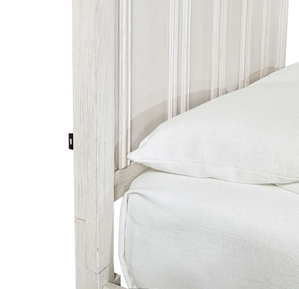 Emery Park - Caraway Queen Panel Storage Bed in Aged Ivory Finish veiw 3