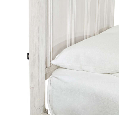 Emery Park - Caraway Queen Panel Storage Bed in Aged Ivory Finish veiw 3