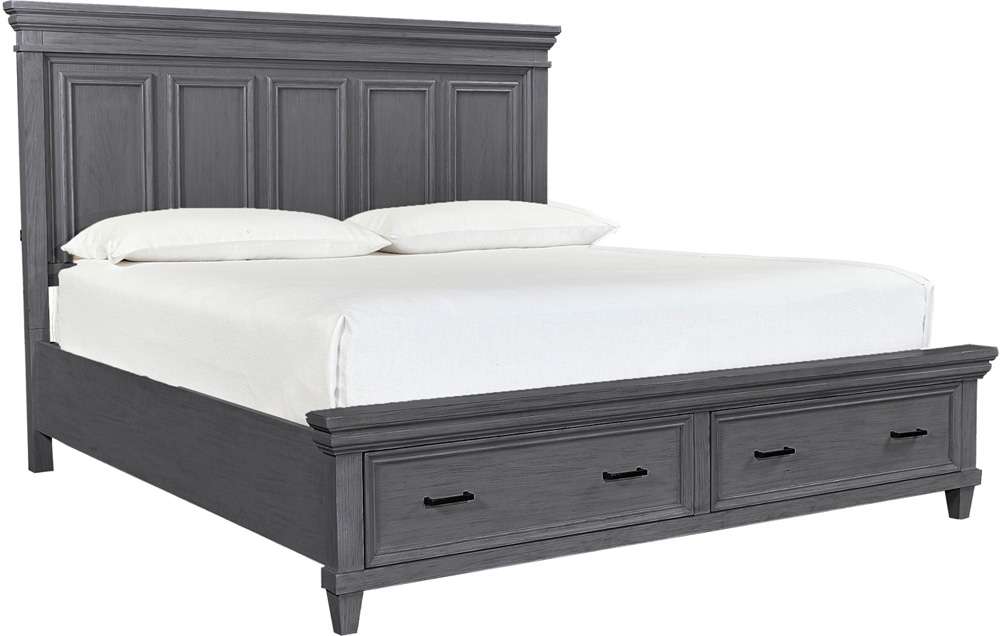 Emery Park - Caraway Queen Storage Panel Bed in Aged Slate Finish veiw 1
