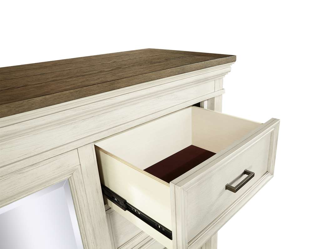 Emery Park - Caraway Sliding Door Chest in Aged Ivory Finish - I248-457-2 view 4
