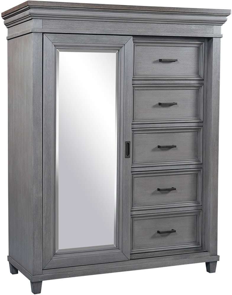 Emery Park - Caraway Sliding Door Chest in Aged Slate Finish - I248-457-SLT-2 view 1