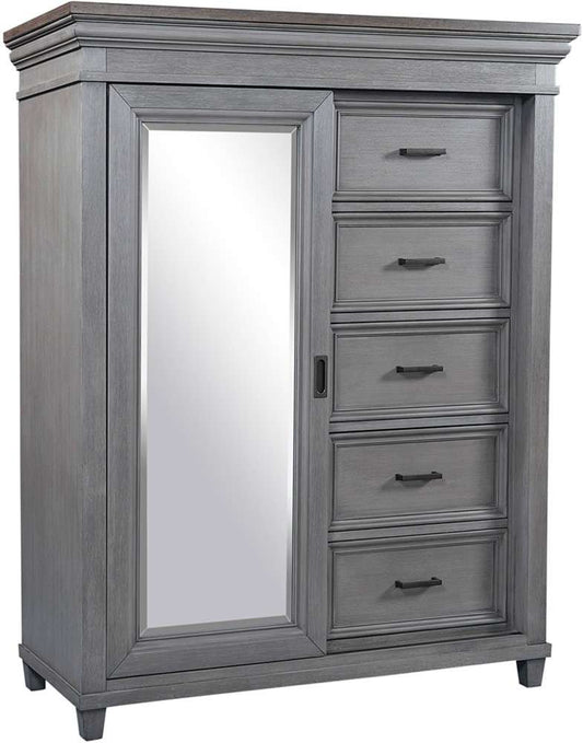 Emery Park - Caraway Sliding Door Chest in Aged Slate Finish - I248-457-SLT-2 veiw 1