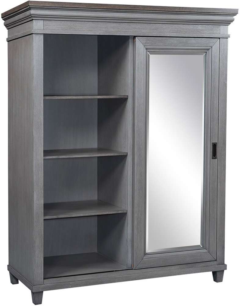 Emery Park - Caraway Sliding Door Chest in Aged Slate Finish - I248-457-SLT-2 veiw 4