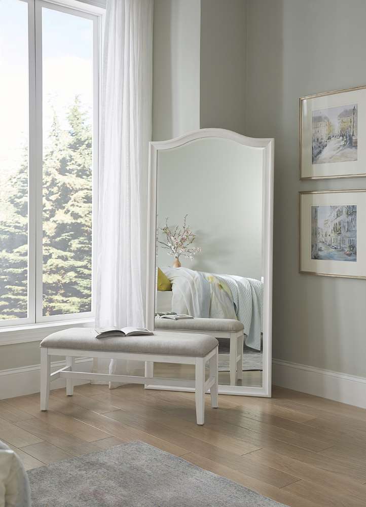 Emery Park - Charlotte Bench in White Finish - I218-468-WHT veiw 2