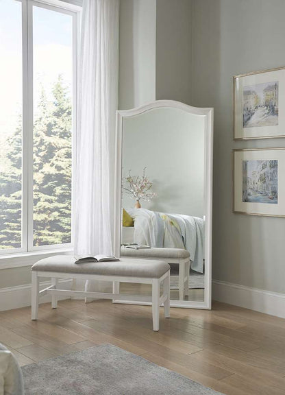 Emery Park - Charlotte Bench in White Finish - I218-468-WHT veiw 2