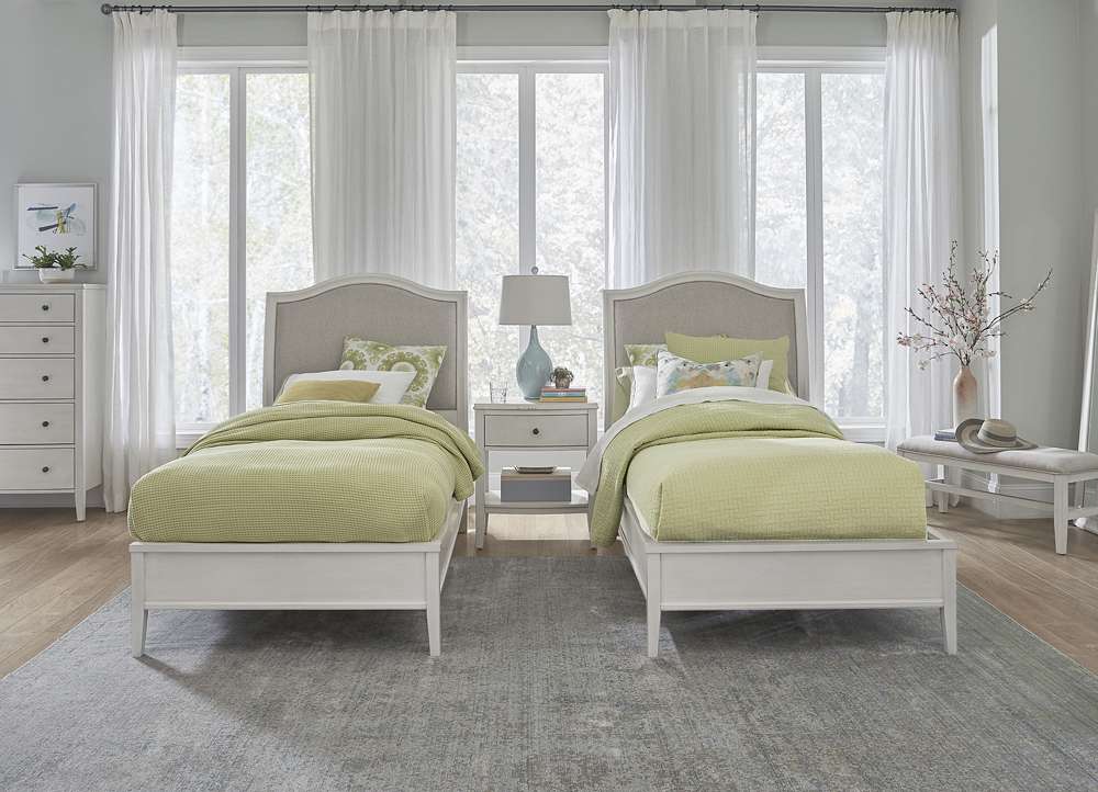 Emery Park - Charlotte Bench in White Finish - I218-468-WHT veiw 4