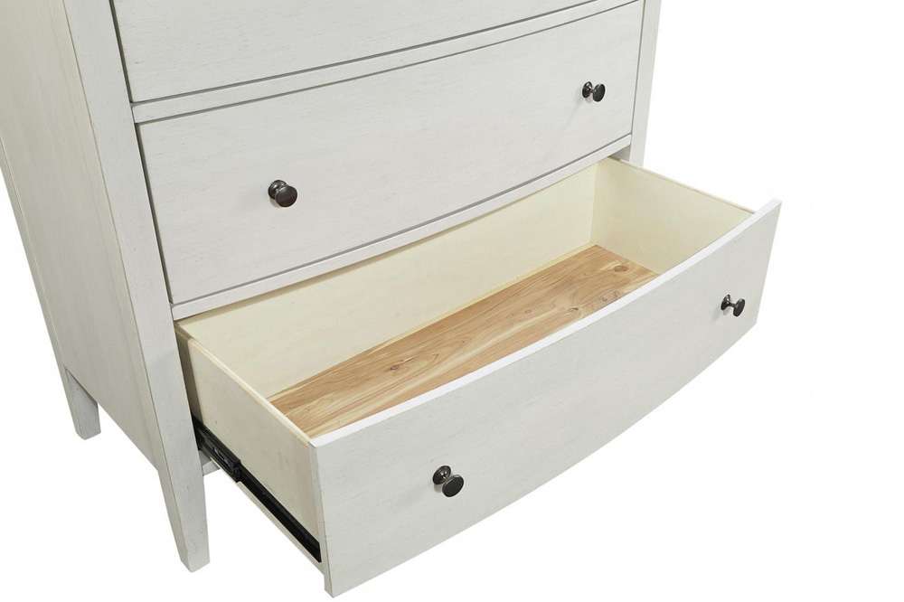 Emery Park - Charlotte Chest in Pebble White Finish - I218-456-WHT-1 veiw 3