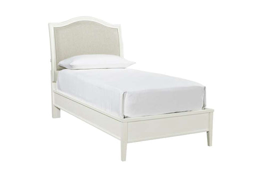 Emery Park - Charlotte Twin Upholstered Bed in White Finish veiw 1