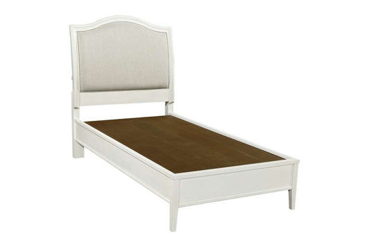 Emery Park - Charlotte Twin Upholstered Bed in White Finish veiw 2