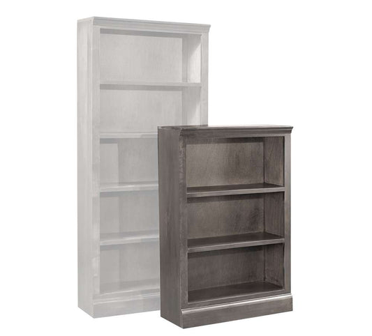Emery Park - Churchill 48in Bookcase w/ 2 fixed shelves in Smokey Grey Finish - DR3448-GRY veiw 1
