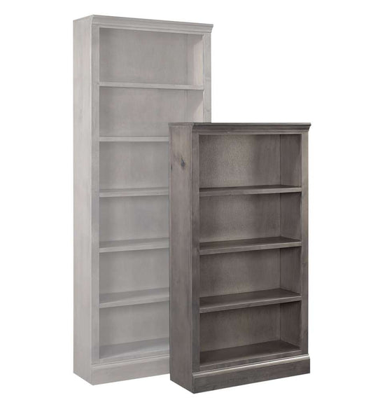 Emery Park - Churchill 60in Bookcase w/ 3 fixed shelves in Smokey Grey Finish - DR3460-GRY veiw 1