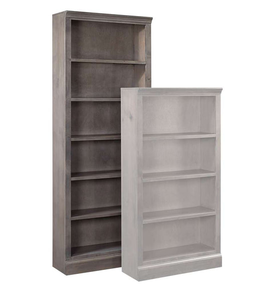 Emery Park - Churchill 84in Bookcase w/ 5 fixed shelves in Smokey Grey Finish - DR3484-GRY veiw 1