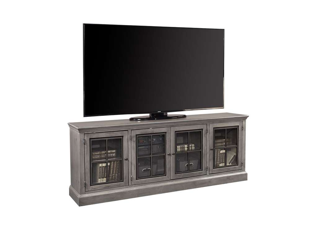 Emery Park - Churchill 84in Console w/ 4 Doors in Smokey Grey Finish - DR1260-GRY veiw 1