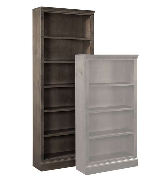 Emery Park - Churchill 84in Bookcase w/ 5 fixed shelves in Ghost Black Finish - DR3484-GHT view 1