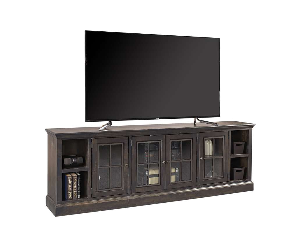 Emery Park - Churchill 96in Console w/ 4 Doors in Ghost Black Finish - DR1270-GHT veiw 1