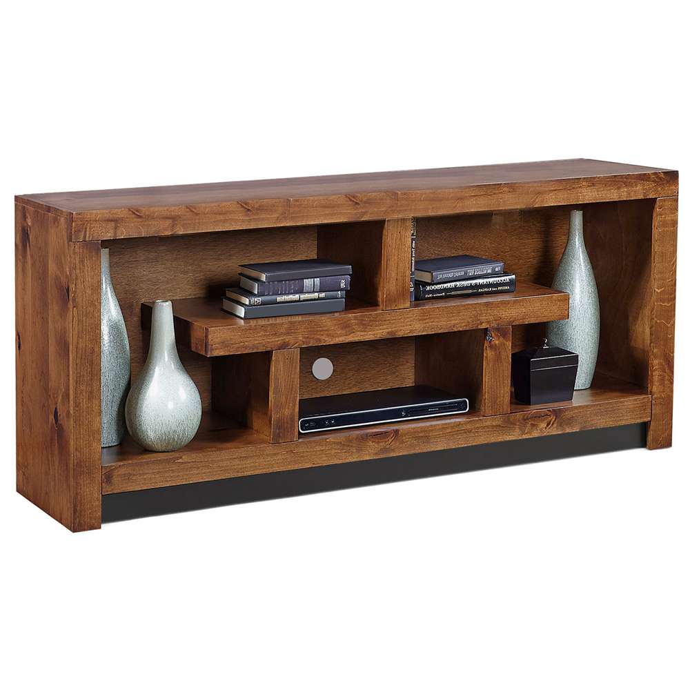 Emery Park - Contemporary Alder 60in Console in Fruitwood Finish - DL1029-FRT veiw 1