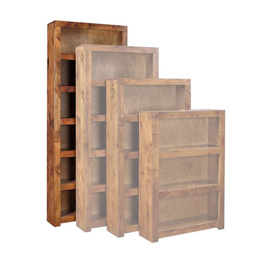 Emery Park - Contemporary Alder 84in Bookcase in Fruitwood Finish - DL3484-FRT veiw 1