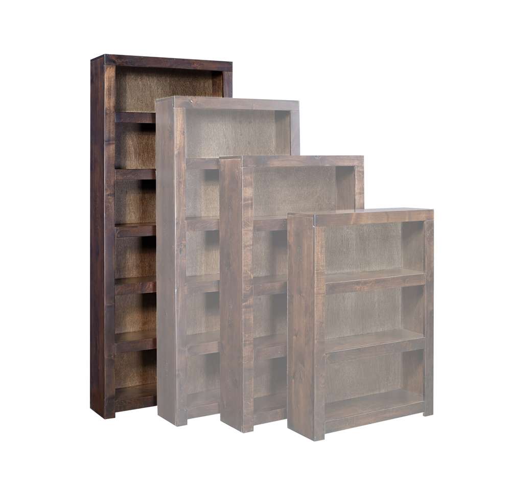 Emery Park - Contemporary Alder 84in Bookcase in Tobacco Finish - DL3484-TOB veiw 1