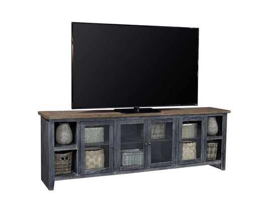 Emery Park - Eastport 97in Console w/ 4 Doors in Drifted Black Finish - WME1270-DBK veiw 1
