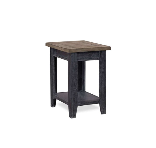 Emery Park - Eastport Chairside Table in Drifted Black Finish - WME913-DBK veiw 1