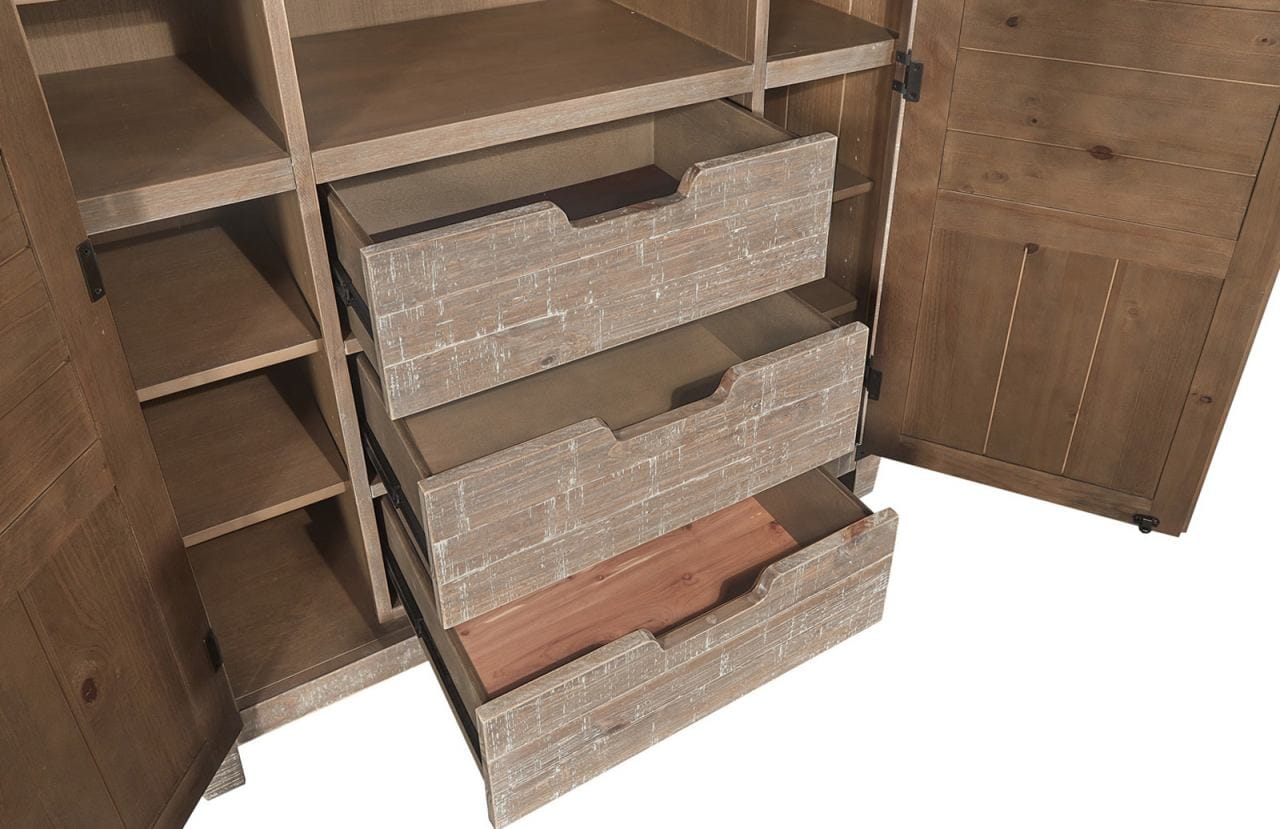 Emery Park - Foundry Door Chest in Weathered Stone Finish - I349-457-WST view 3