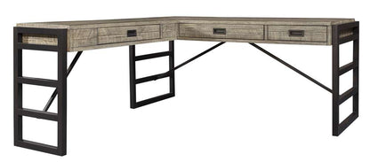 Emery Park - Grayson L-Shaped Desk in Cinder Grey Finish veiw 1