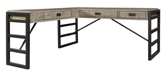 Emery Park - Grayson L-Shaped Desk in Cinder Grey Finish veiw 1