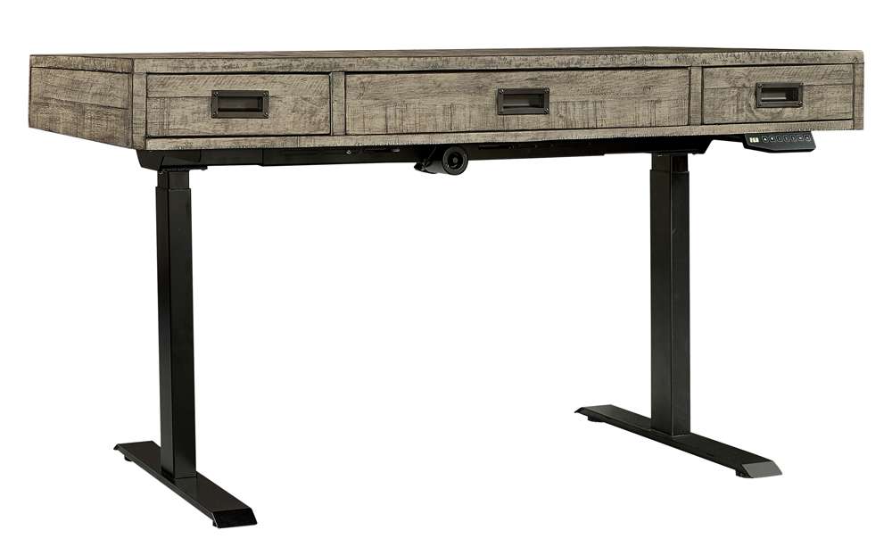 Emery Park - Grayson Lift Top Desk and Base in Cinder Grey Finish veiw 1
