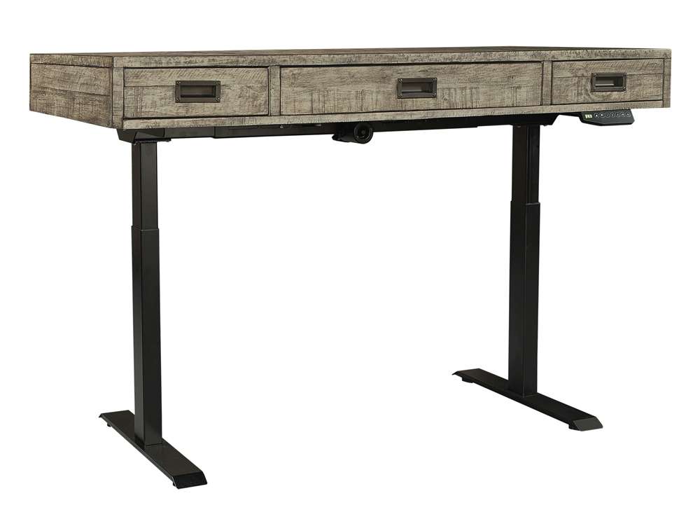 Emery Park - Grayson Lift Top Desk and Base in Cinder Grey Finish veiw 2
