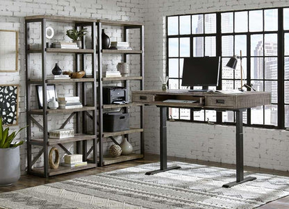Emery Park - Grayson Lift Top Desk and Base in Cinder Grey Finish veiw 6